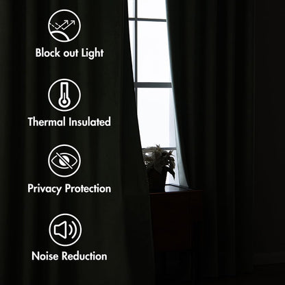 MIULEE Sage Green Velvet Curtains 108 inches 2 Panels - Pinch Pleated Luxury Room Darkening Window