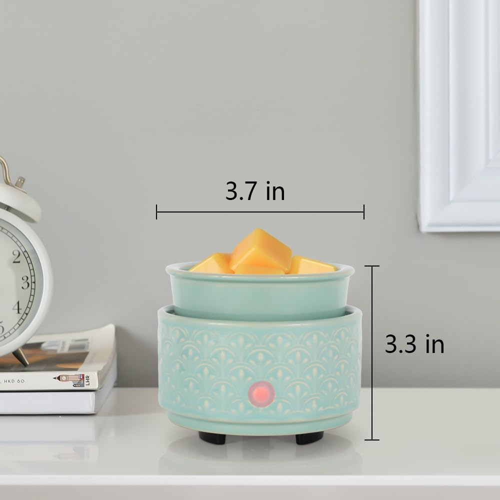 kobodon Ceramic Wax Melt Warmer - 3-in-1Electric Wax Warmer-Fragrance Candle Burner for Scented Wax