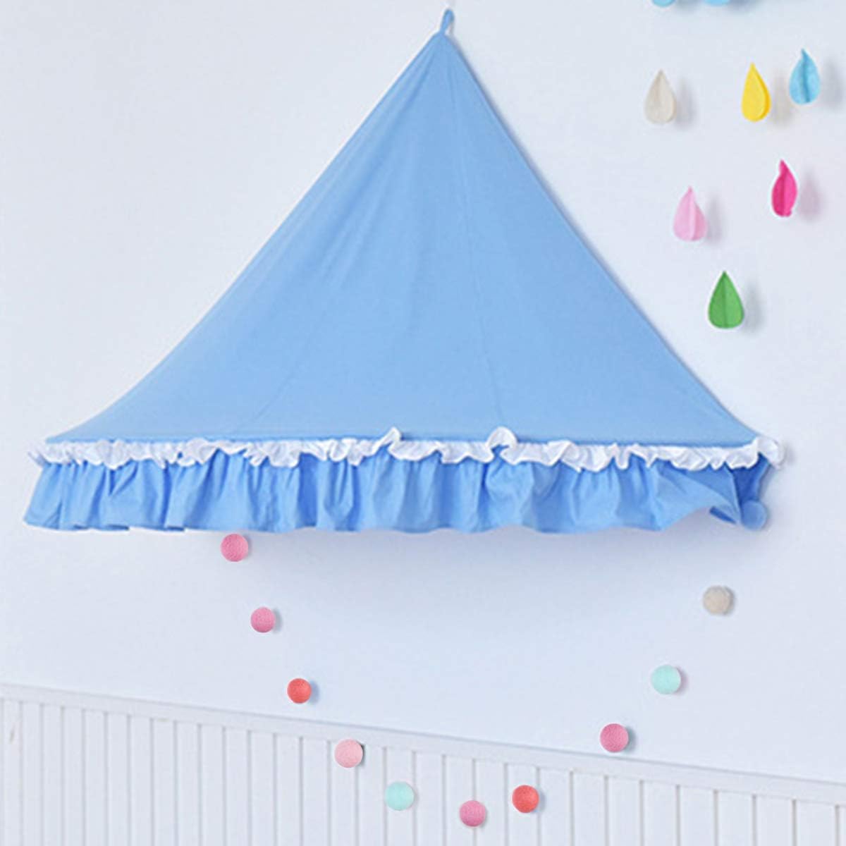 CCINEE 9.8 Feet Felt Ball Garland Pink Pom Poms Balls Strings (24Pieces Bulk) Handmade 4 Colors