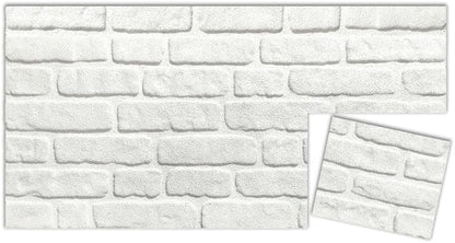 IZODEKOR 3D Wall Panels Brick Effect - Cladding, Stone Look, Styrofoam Facing for Living Room