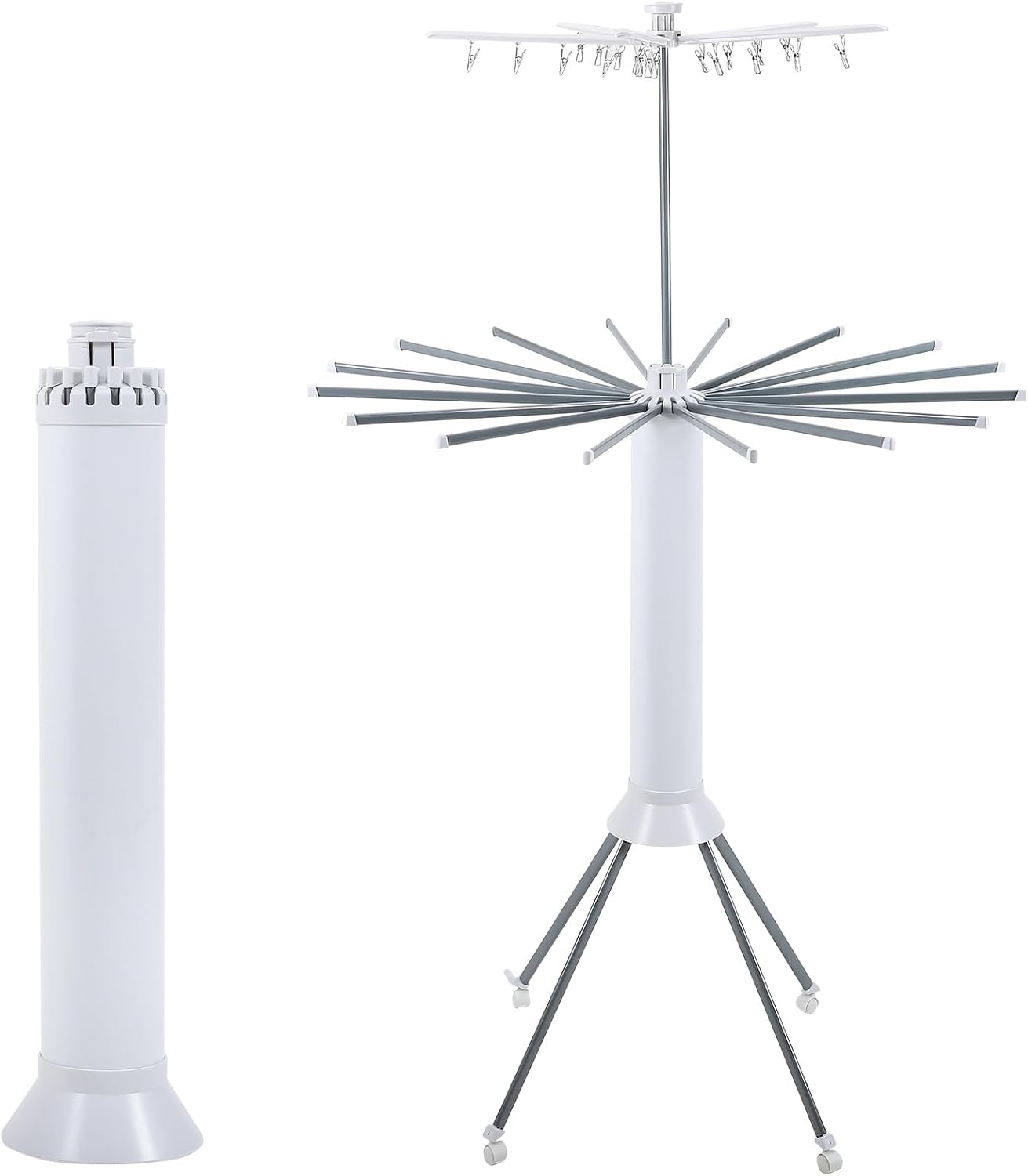 4-Legged Clothes Drying Rack Foldable,Octopus-Shaped Portable Laundry Drying Rack,Outdoor and
