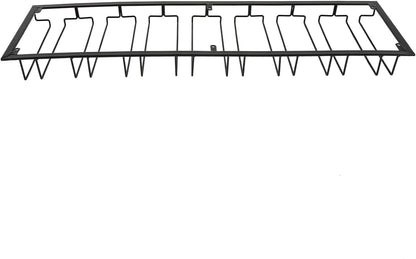 Wine Glass Rack Under Cabinet Stemware Wine Glass Holder Glasses Storage Hanger 8 Row Extreme Large