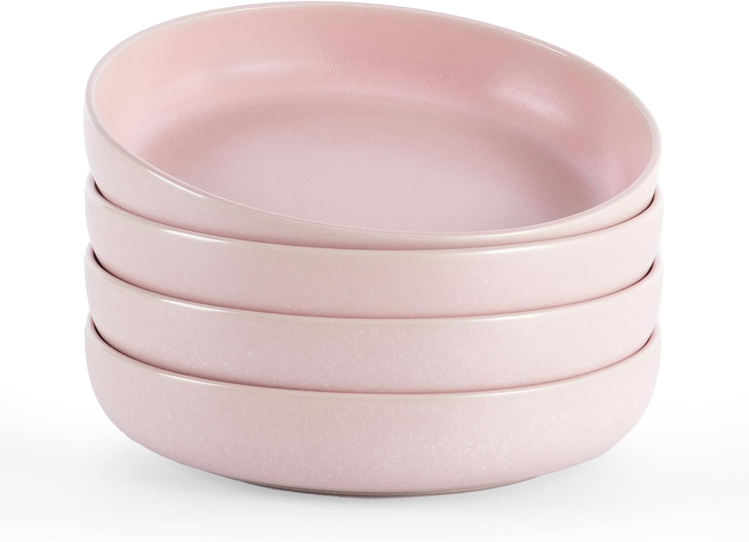 famiware Milkyway Pasta Bowls Set of 4, 8.5" Large Salad Bowls, Double Reactive Glaze, Sturdy &