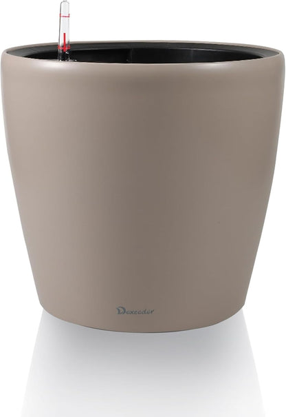 Dexceder 11x10 Inches Self Watering Planter Indoor Outdoor, Inner Pot Design, Thickened Table