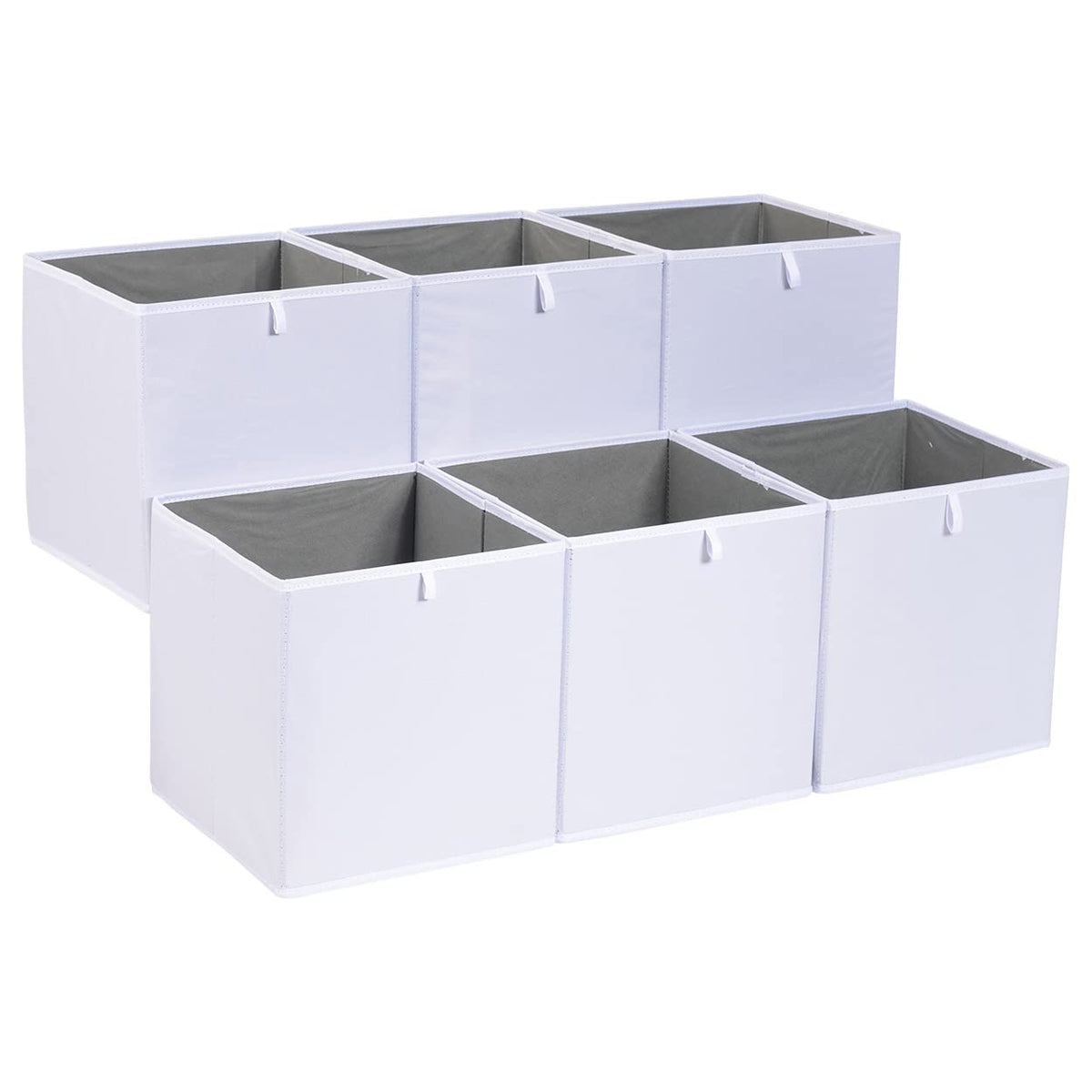 Amazon Basics Collapsible Closet Organizer Cube Storage Bins, Space-Saving Storage Baskets for