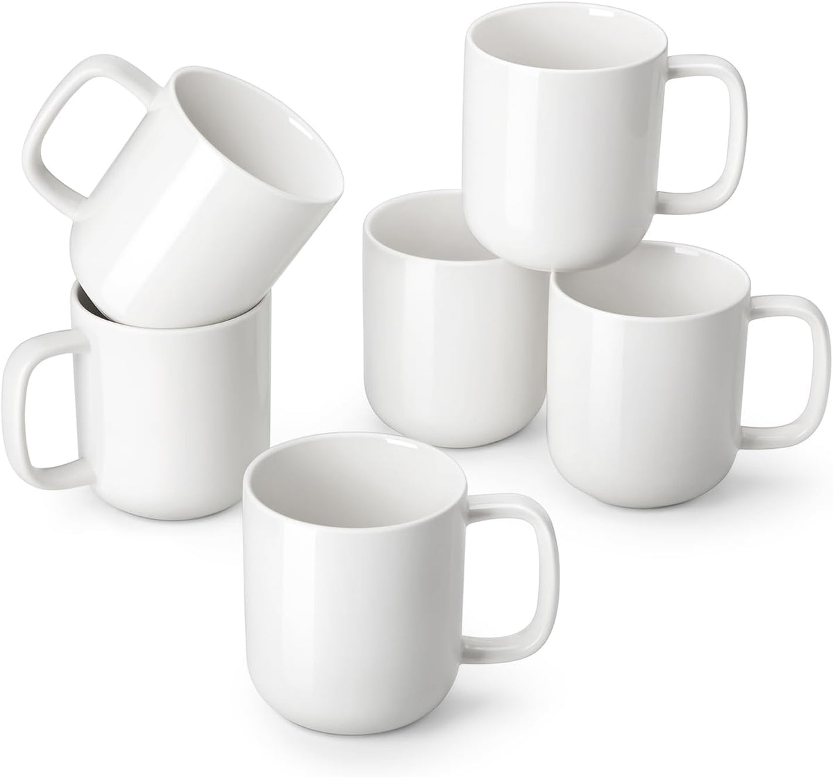 vancasso Porcelain Coffee Mugs Set, 12 oz Ceramic Coffee Cups for Latte Hot Tea Cappuccino Cocoa