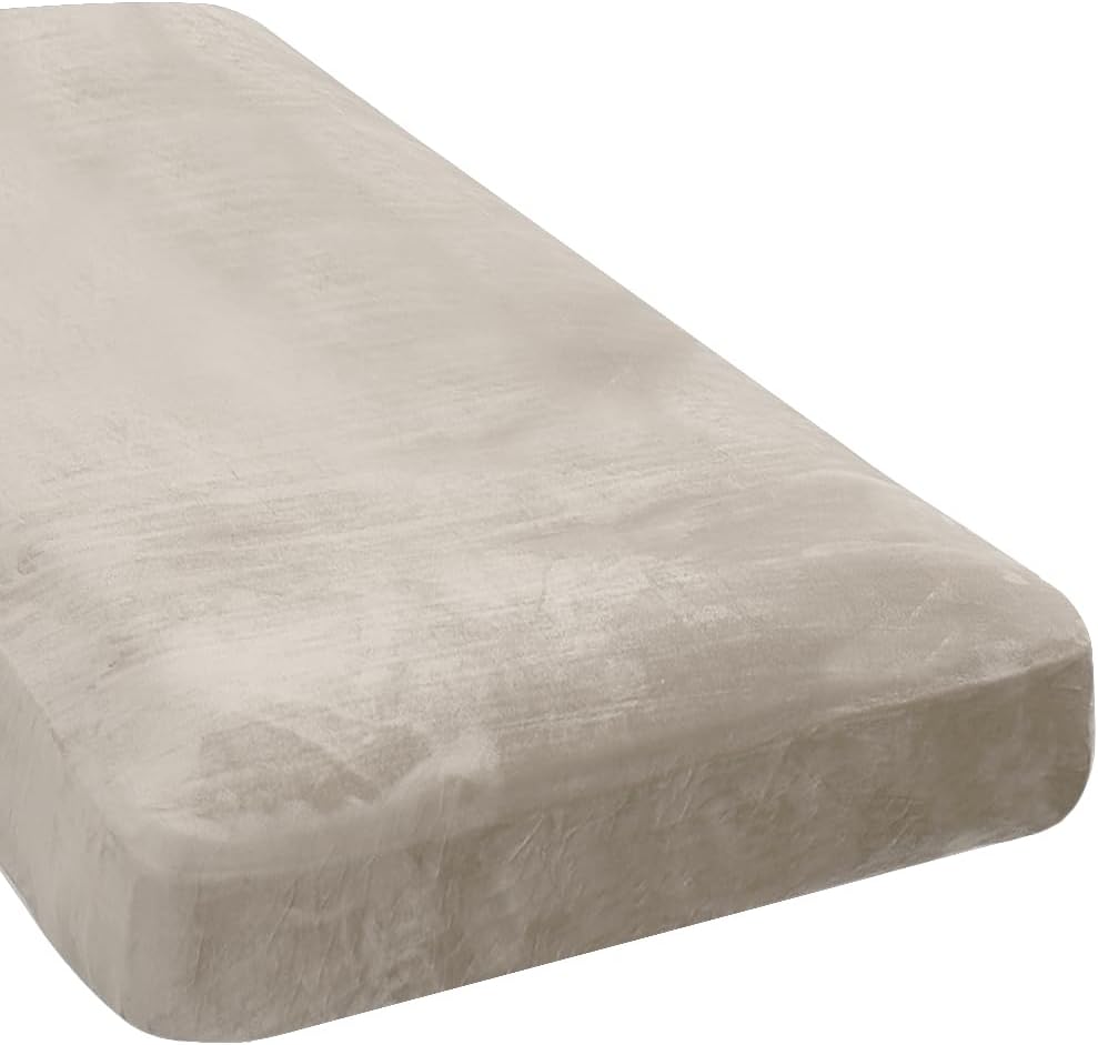 H.VERSAILTEX Velvet Stretch Individual Chaise Cover Sectional Couch Covers for L Shaped Sofa Both