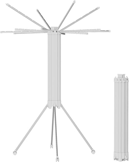 JOOM 4 Legs Single Layer Clothes Drying Rack, Garment Rack Portable and Foldable Space Saving