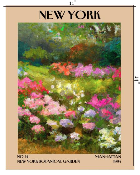 Retro Vintage New York Wall Art Print - 11x14 Unframed Poster - New York City Souvenirs, Cute