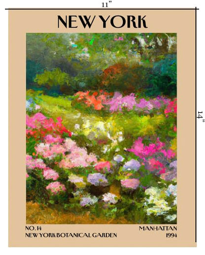 Retro Vintage New York Wall Art Print - 11x14 Unframed Poster - New York City Souvenirs, Cute