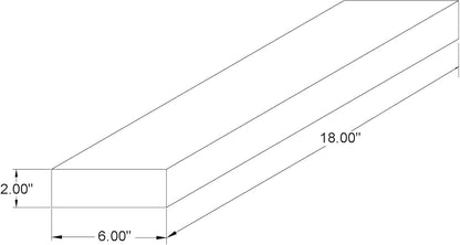 joelsantiques 18 Inch Wooden Floating Shelves for Wall - 18x6x2 in - Made of Natural Wood - Short
