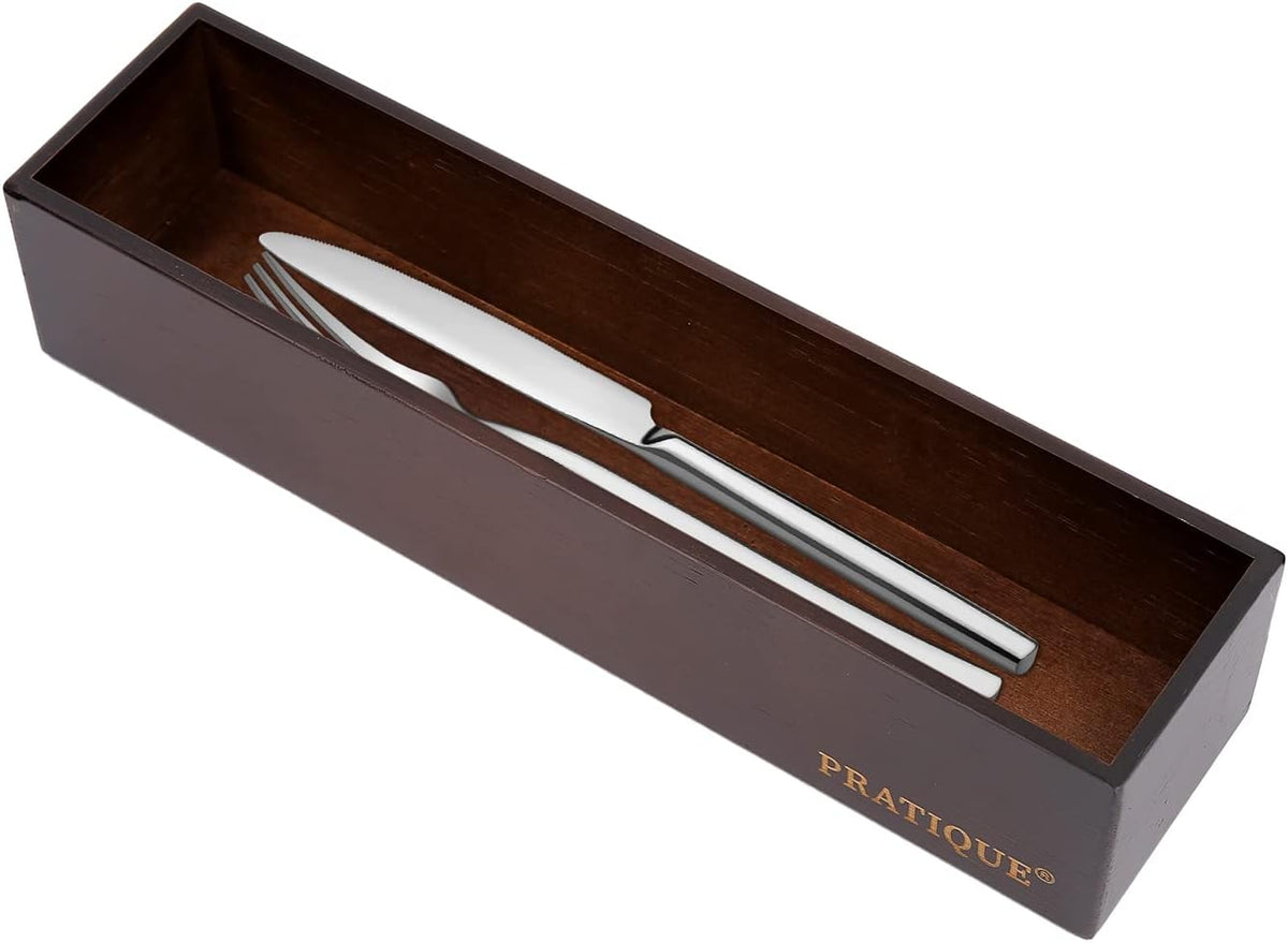 Bamboo Drawer Organizer - Kitchen Utensil Organizer Silverware Tray Cutlery Holder，Office Desk