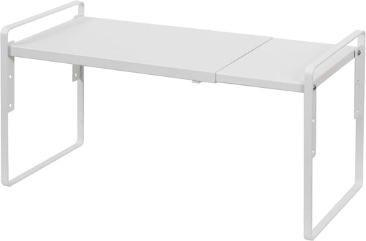 Nxconsu Cabinet Shelf Expandable Height Adjustable Organizer Riser for Kitchen Cabinet Pantry