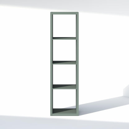 Furinno Cubic Extra Thick 4-Cube Closet Organizers and Storage, Sage Green