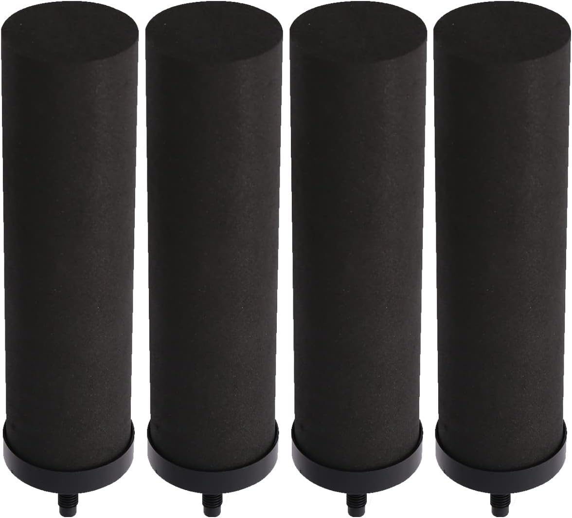 Huining 4PCS Black Filters for Purification Unit Filter Replacement Household Bucket Filtration
