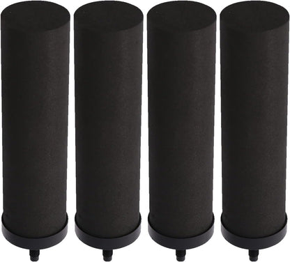 Huining 4PCS Black Filters for Purification Unit Filter Replacement Household Bucket Filtration
