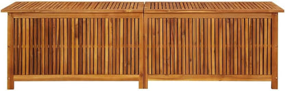 vidaXL Outdoor Storage Box, Deck Box with Gas-Lift Lid, Storage Chest with Water-Resistant Zippered