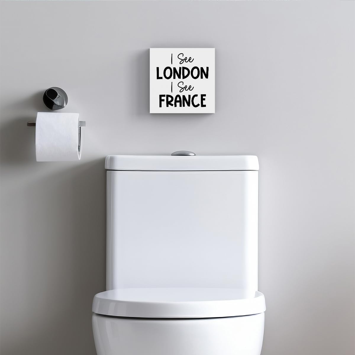 Funny Bathroom Decor, Funny Bathroom Wall Art, Black and White Bathroom Decor, Cute Bathroom Decor