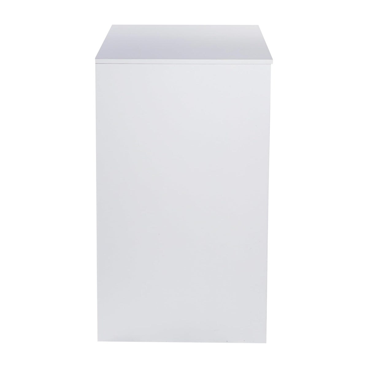 Flash Furniture Mini Fridge Bookshelf with Multiple Cubbies, White