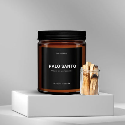 1OAK Scented Candles for Men - Palo Santo Candle - Mens Candles for Home - Masculine Candle - Long