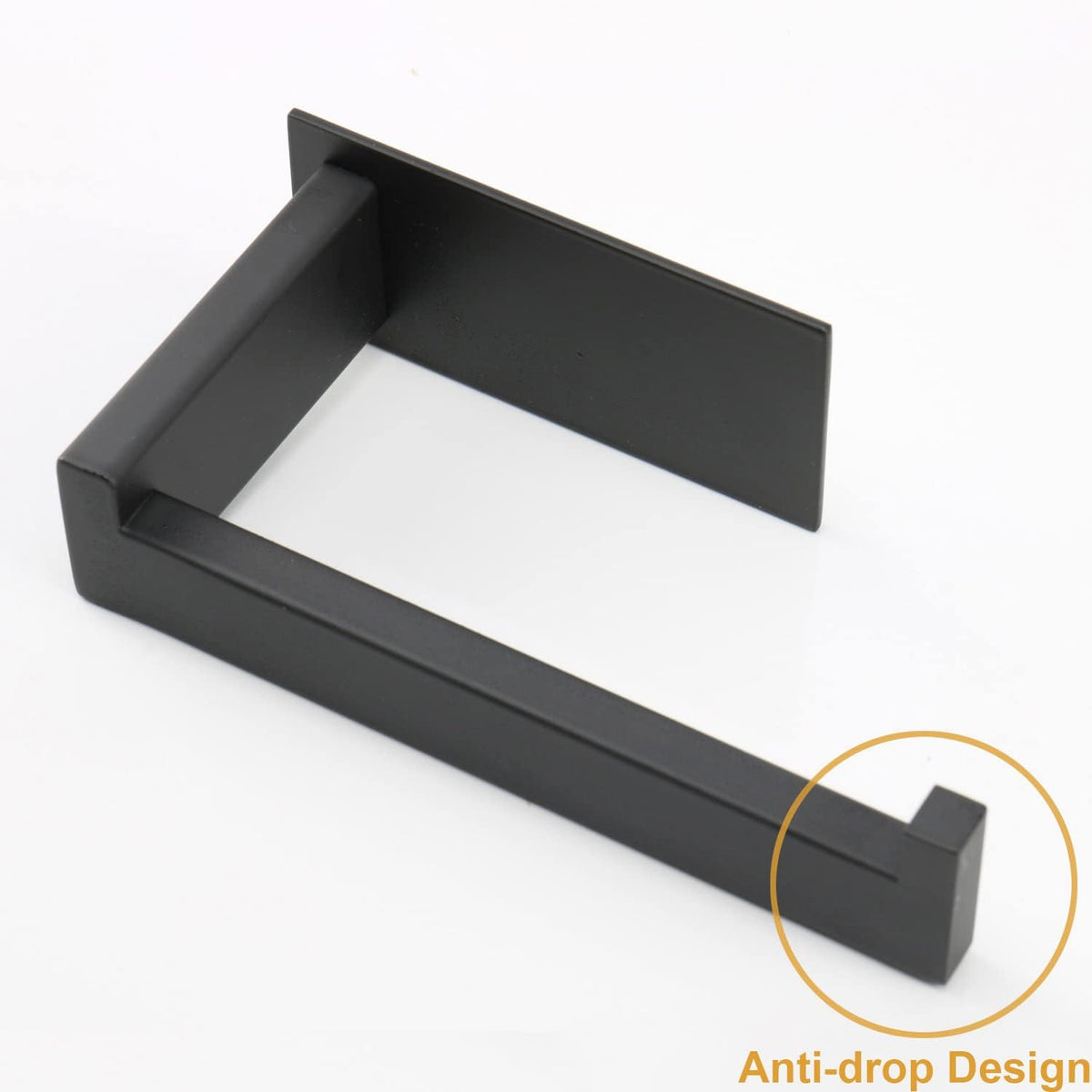 Toilet Paper Holder, Self Adhesive Tissue Holder Stainless Steel Rustproof Paper Roll Holder, No