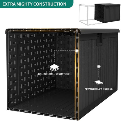 YITAHOME XL 150 Gallon Large Deck Box,Outdoor Storage for Patio Furniture Cushions,Garden