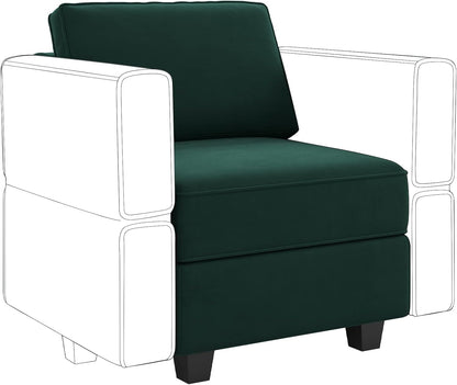 Belffin Modular Sofa Middle Module with Storage for Modular Sectional Sofa Couch Velvet Accent