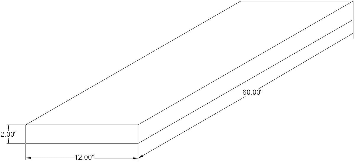 joelsantiques - 60 Inch Wooden Floating Shelves for Wall - 60x12x2 in - Made of Natural Wood - Long