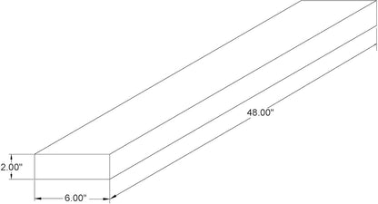 joelsantiques - 48 Inch Wooden Floating Shelves for Wall - 48x6x2 in - Made of Natural Wood - Long