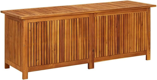 vidaXL Outdoor Storage Box, Deck Box with Gas-Lift Lid, Storage Chest with Water-Resistant Zippered