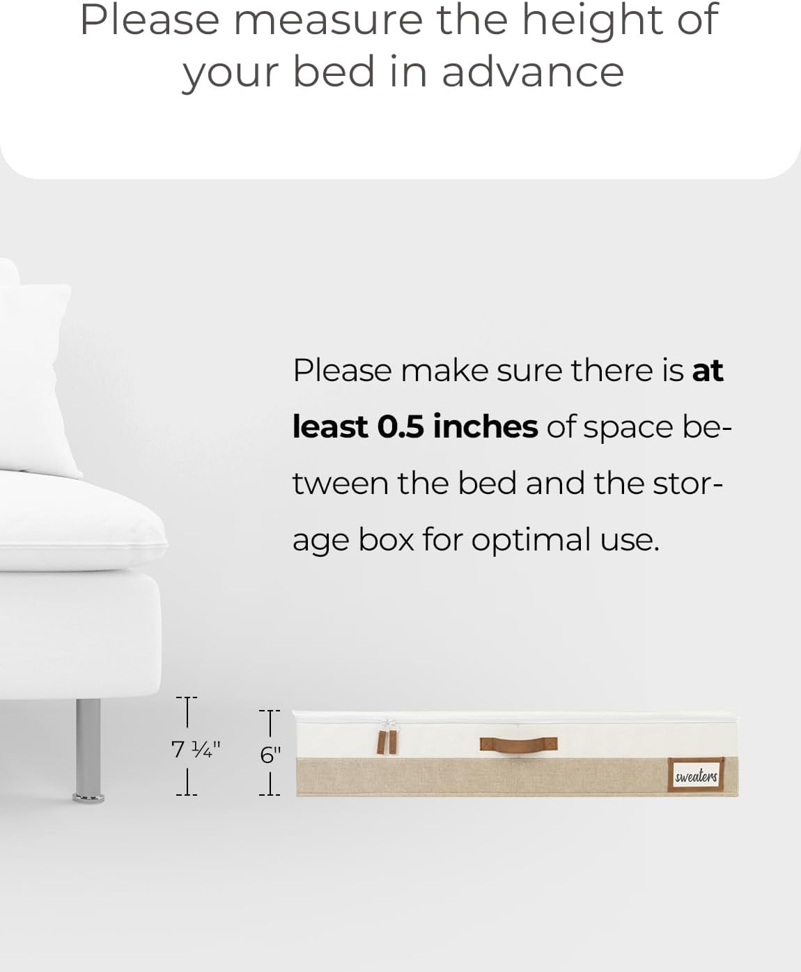 StorageWorks Large Under Bed Storage Containers with Handles and Label Holder, 2 Pack Ultra-thick