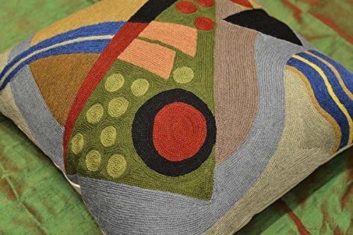 Kandinsky Abstract Pillow Cover - Original | Modern Toss Pillows Modern Chair Cushion Contemporary