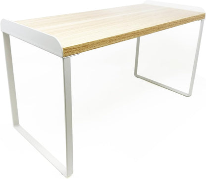 Mitus Shelf Organizer and Storage, Tiered Wood Cabinet Rack for The Kitchen Counter, Bathroom