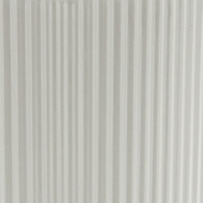 Amazon Basics Fluted Ceramic Round Planter, 10 in, White
