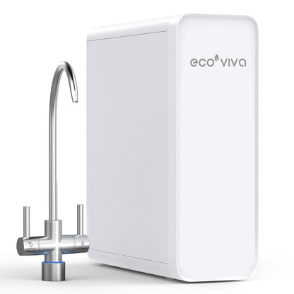 Ecoviva Under Sink Reverse Osmosis System, 8-Stage Water Filtration System, 600 GPD Water Purifier