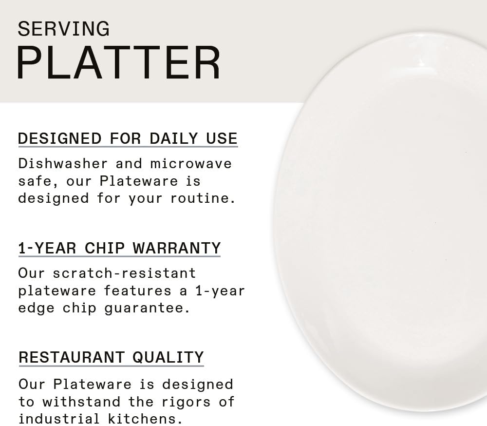 Made In Cookware - Serving Platter - White - Porcelain England