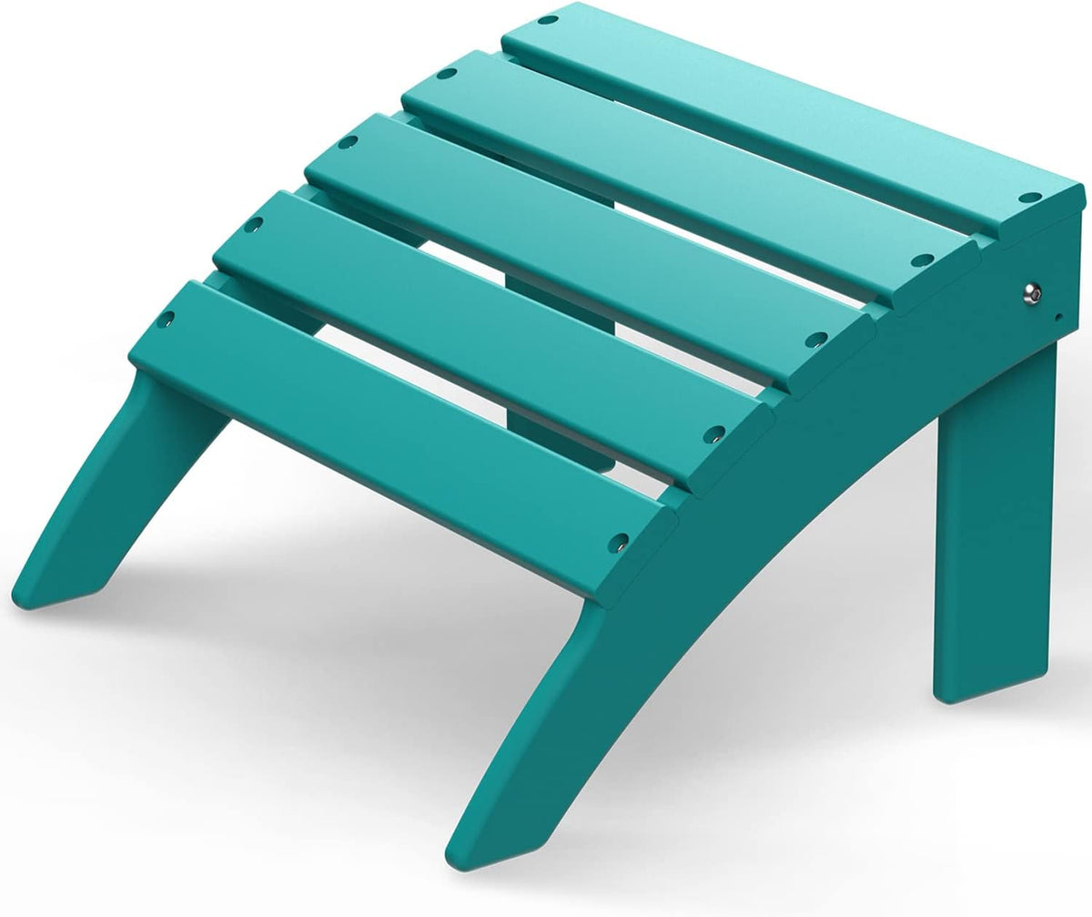 GREENVINES Adirondack-Ottoman | HDPE Plastic | Outdoor Footrest | All Weather | Foot Rest | Foot