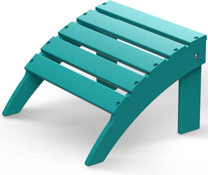 GREENVINES Adirondack-Ottoman | HDPE Plastic | Outdoor Footrest | All Weather | Foot Rest | Foot