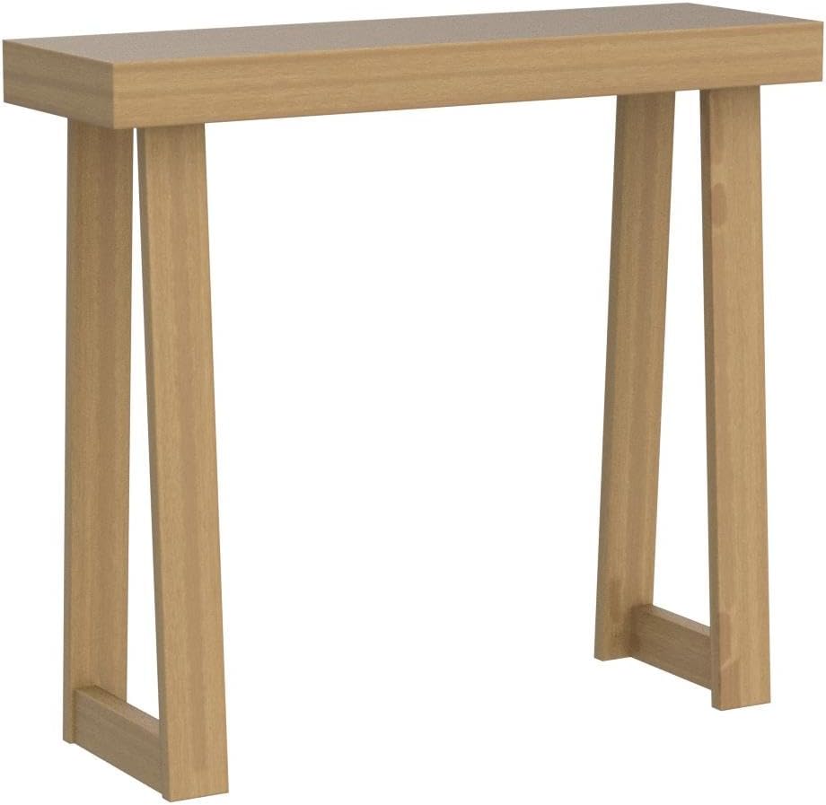 Plank+Beam Solid Wood Console Table, 36 Inch, Sofa Table, Narrow Entryway Table for Hallway, Behind