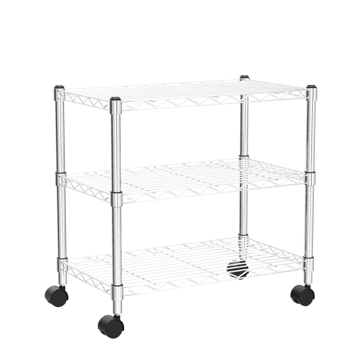 Simple Deluxe 3-Tier Heavy Duty Storage Shelves 750Lb Capacity, 24.02" D x 13.78" W x 21.97" H