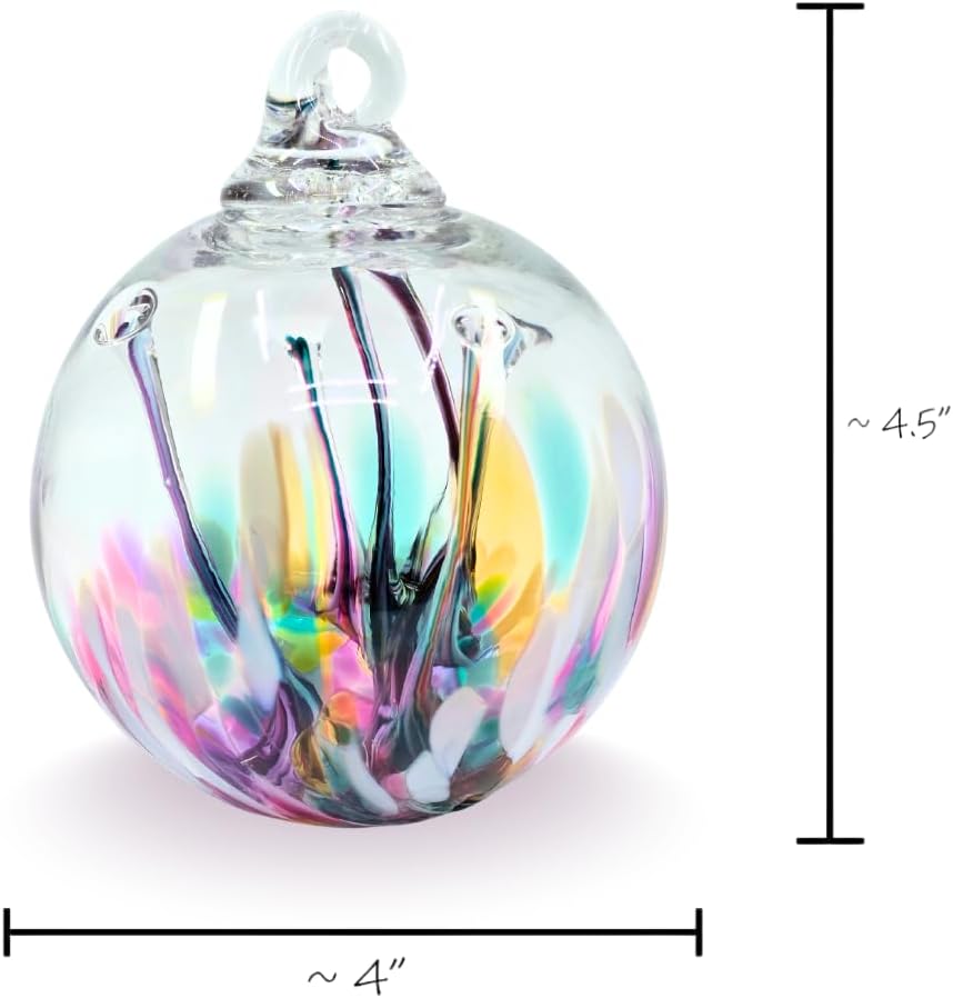 Luke Adams Handmade Glass Gazing Balls for Garden on Clearance – Hand Blown Glass Gazing Ball for