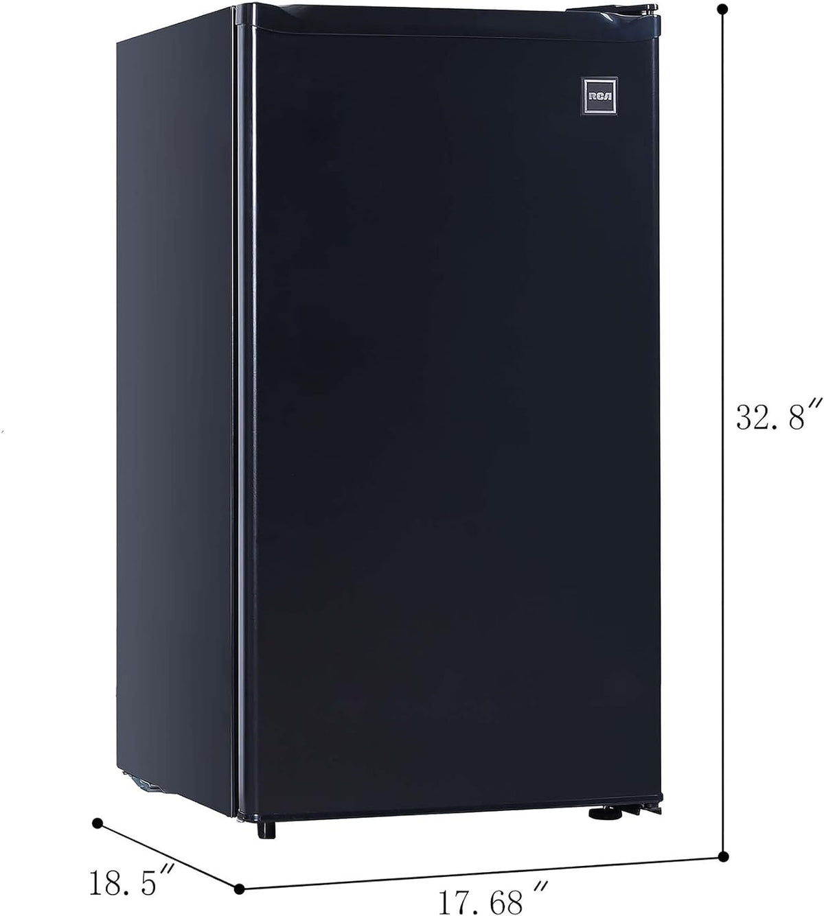 RCA RFR321-B-Black-COM RFR321 Single Mini Refrigerator-Freezer Compartment-Adjustable Thermostat