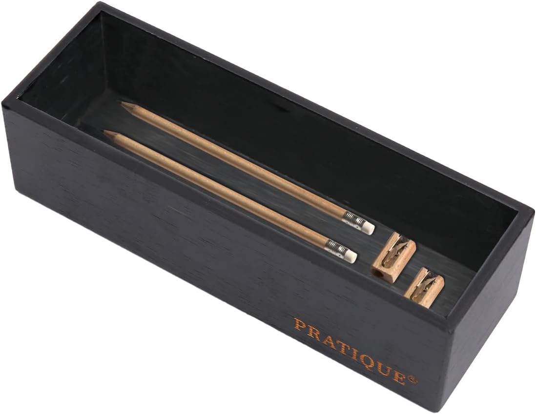 Bamboo Drawer Organizer - Kitchen Utensil Organizer Silverware Tray Cutlery Holder，Office Desk