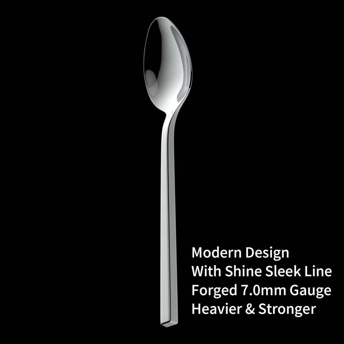 Alata Cube 20-Piece Forged Stainless Steel Flatware Set Cutlery Set,Silverware Set Service for