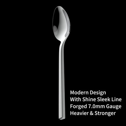 Alata Cube 20-Piece Forged Stainless Steel Flatware Set Cutlery Set,Silverware Set Service for