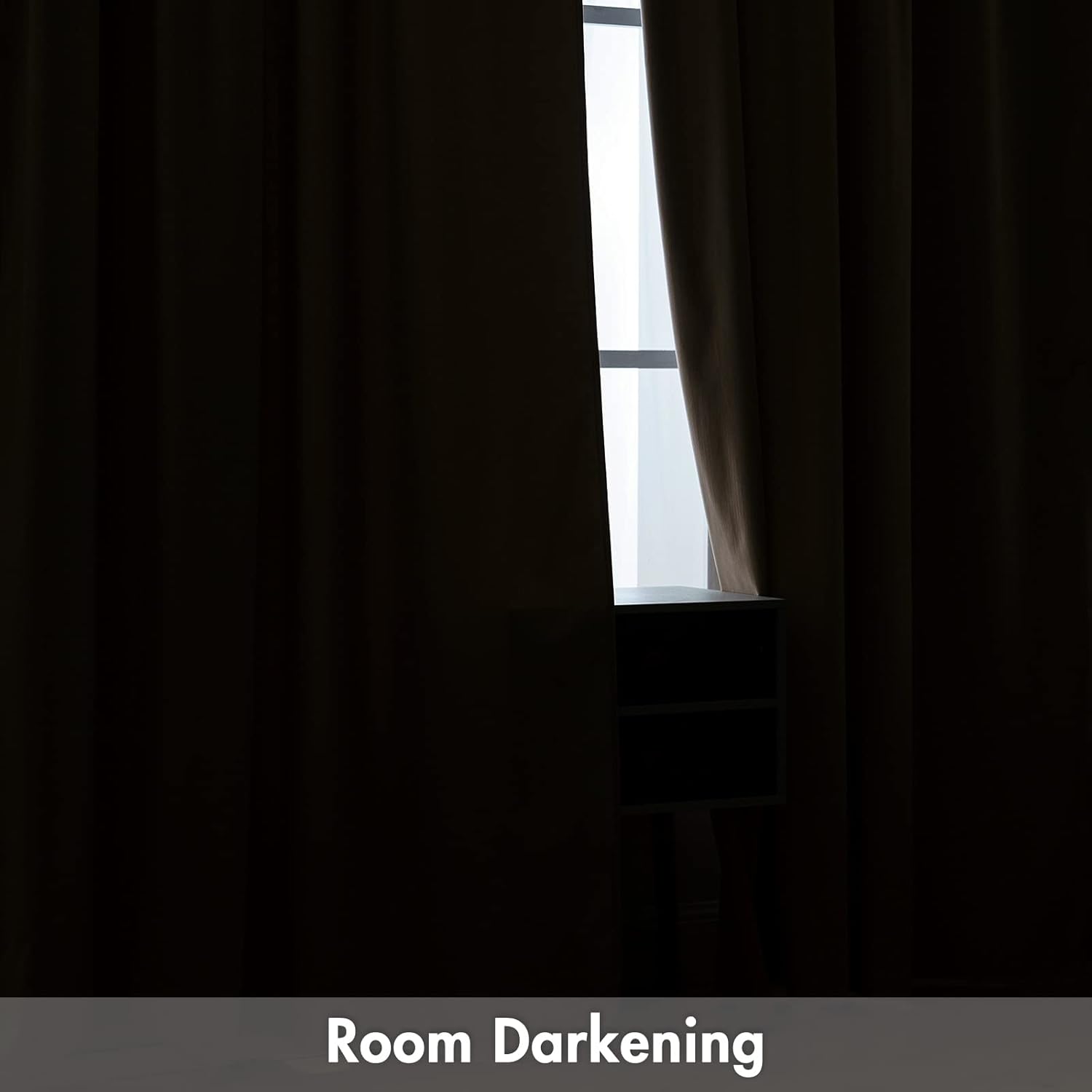 MIULEE Camel Beige Velvet Curtains Thermal Insulated Blackout Curtain Drapes for Bedroom Living