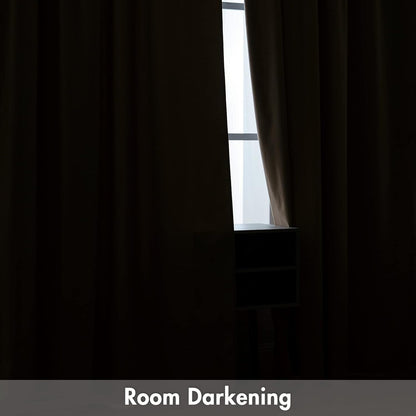 MIULEE Camel Beige Velvet Curtains Thermal Insulated Blackout Curtain Drapes for Bedroom Living
