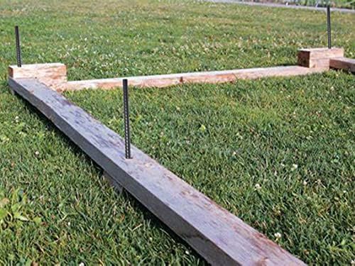 AAGUT Rebar Stakes 24 Inch Straight Garden Plant Stakes (20 pcs) 1/2" Thickness, Heavy Duty Metal