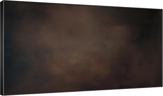 SIGNWIN 36"x60" Extra Large Framed Wall Art Dark Brown Abstract Moody Illustration for Home Living