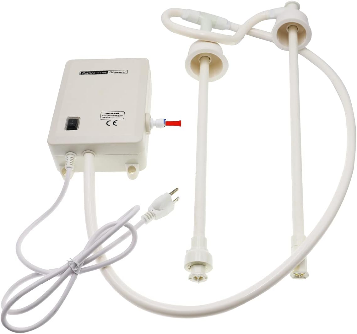Bottle Water Dispenser Pump System, 20ft 110V AC US Plug High Flow Bottled Water Dispensering with